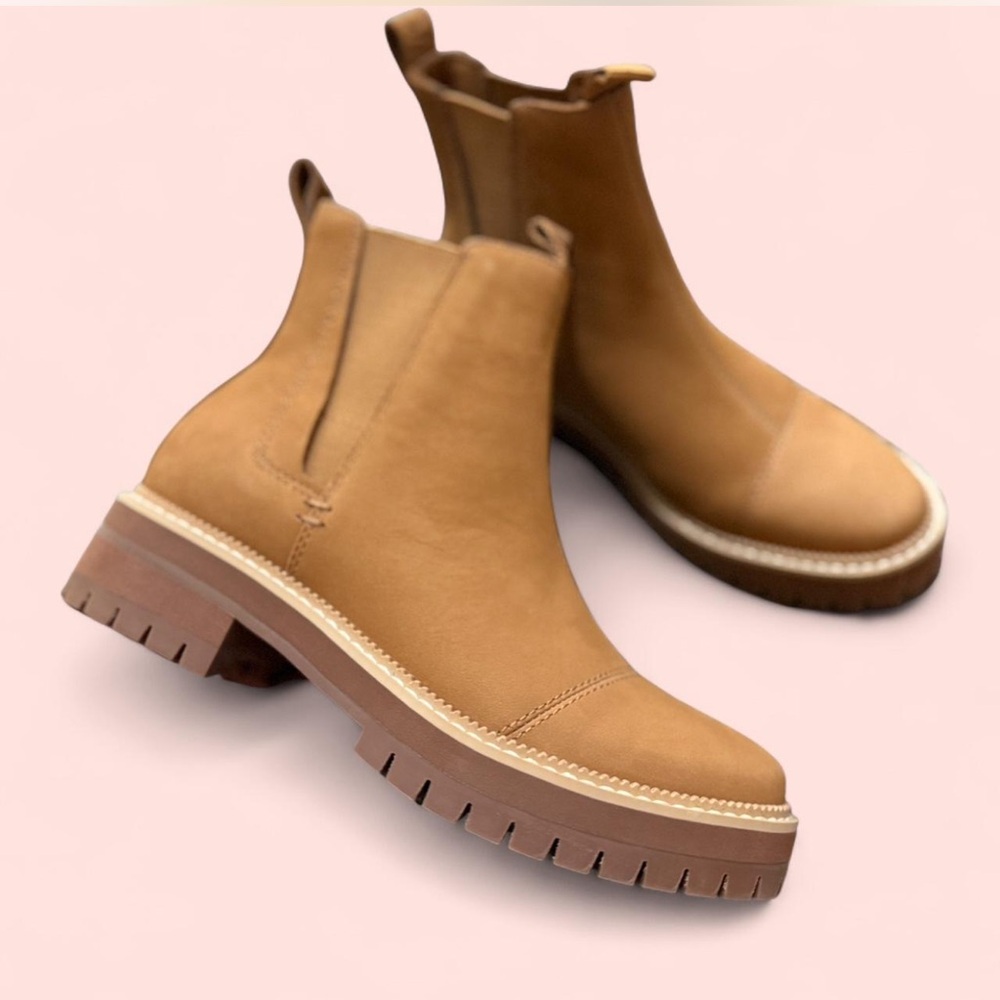 Toms Camel Ankle Booties